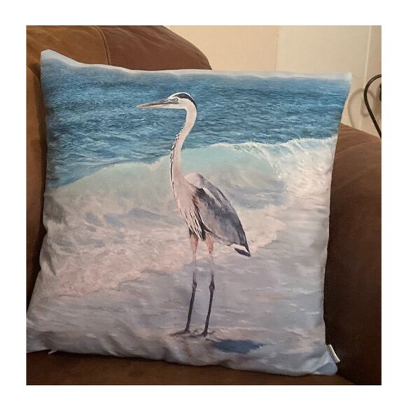 Beach Pillow Covers 2 Soft Cases Set Cottage Coastal Decor Nautical Decoration - Picture 6 of 7